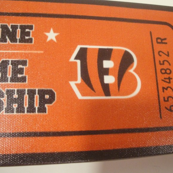 NFL Cincinnati Bengals oversized 'Ticket' for display Who Dey! - Picture 7 of 8